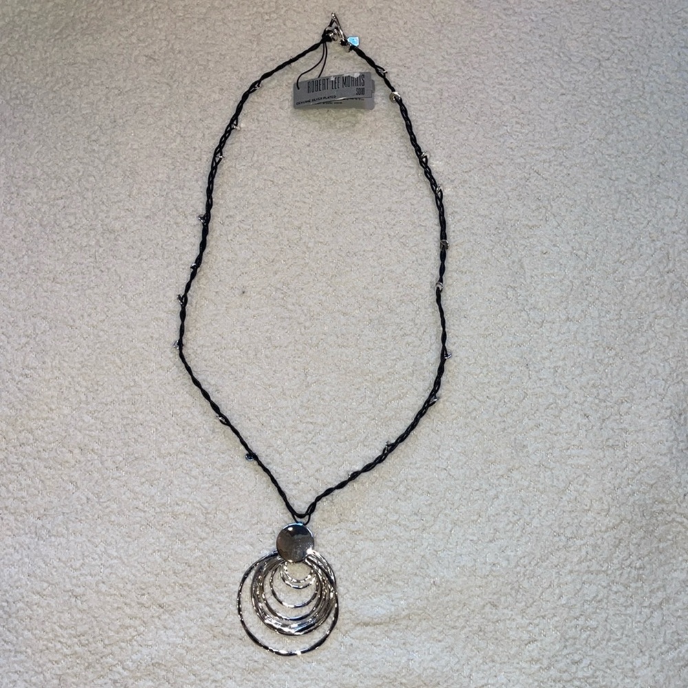NWT Robert Lee Morris Layered Hammered Sculptural Necklace